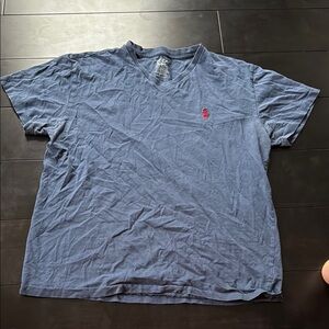 Polo by Ralph Lauren Men’s S Blue V Neck Shirt!
